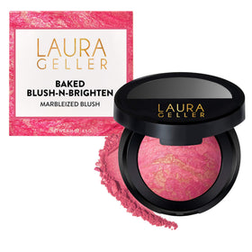 LAURA GELLER Baked Blush-n-Brighten Powder Blush Sunlit Rose front view