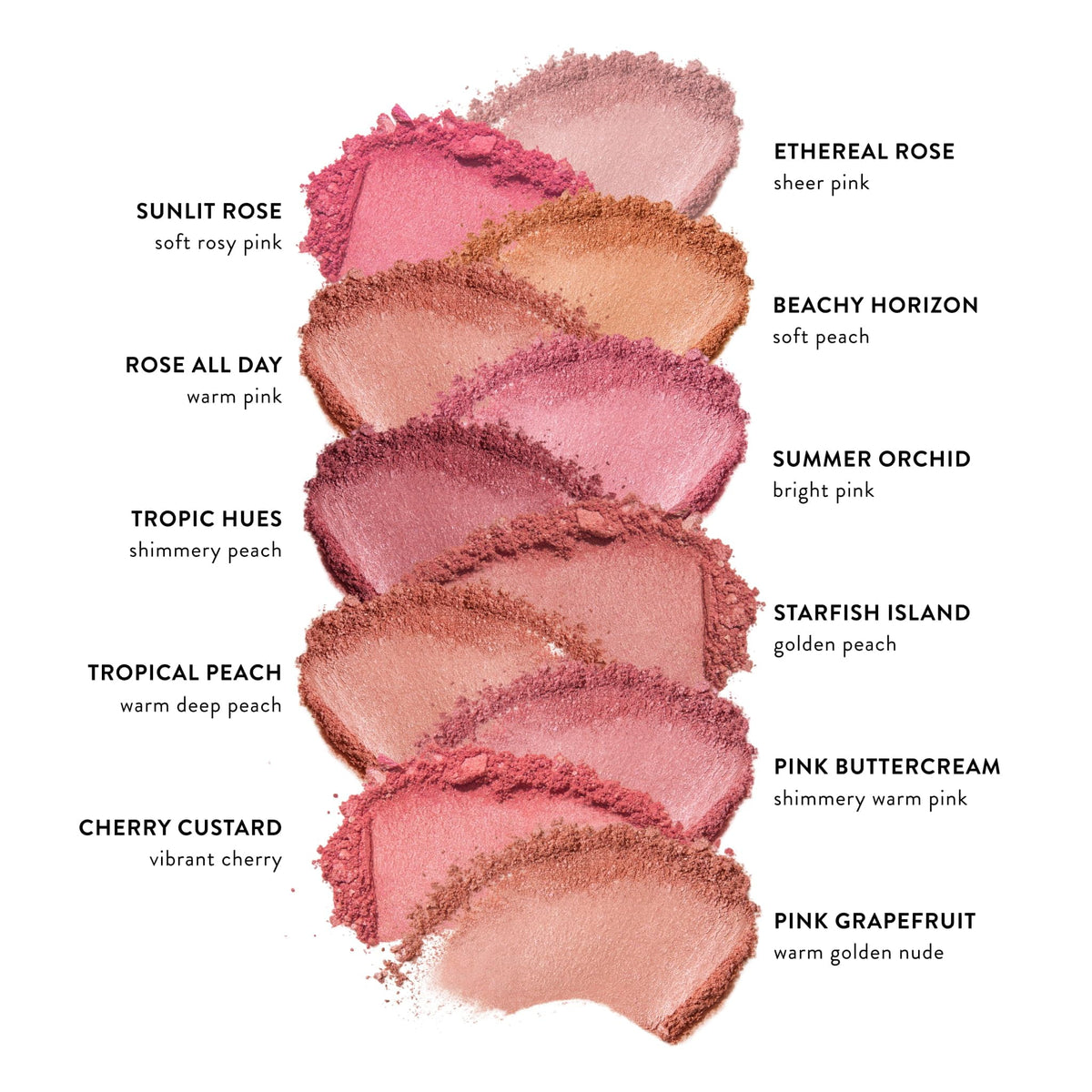 LAURA GELLER Baked Blush-n-Brighten Powder Blush Sunswept with other makeup