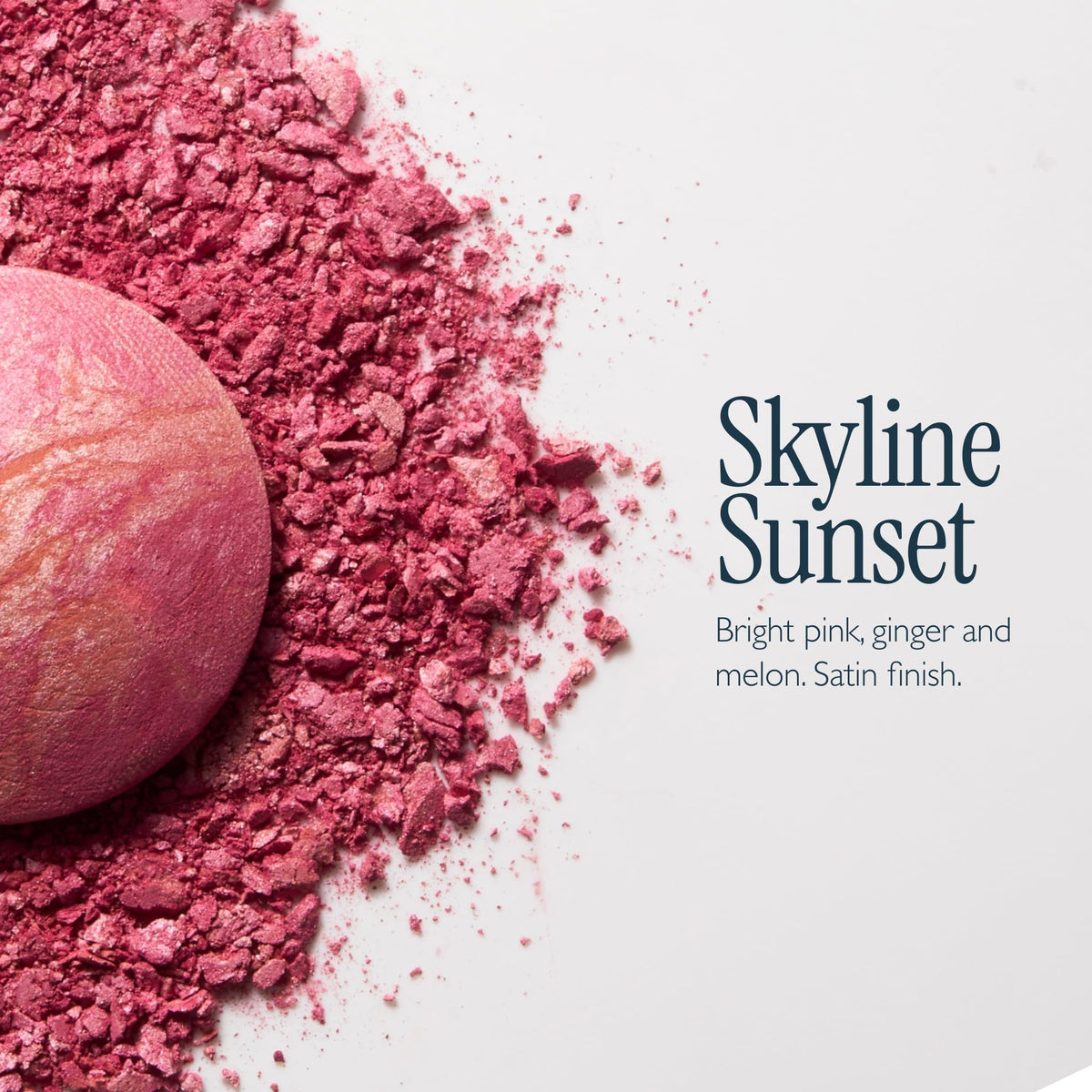 LAURA GELLER Baked Blush-n-Brighten Skyline Sunset on makeup vanity