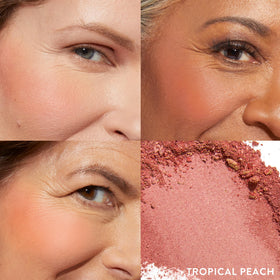 LAURA GELLER Baked Blush-n-Brighten Tropical Peach close-up of texture