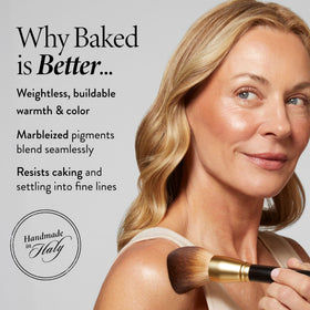LAURA GELLER Baked Bronze-N-Brighten Bronzer Powder with brush