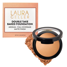LAURA GELLER Baked Double Take Powder Foundation Golden Medium front view