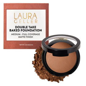 LAURA GELLER Baked Double Take Powder Foundation Toffee front view