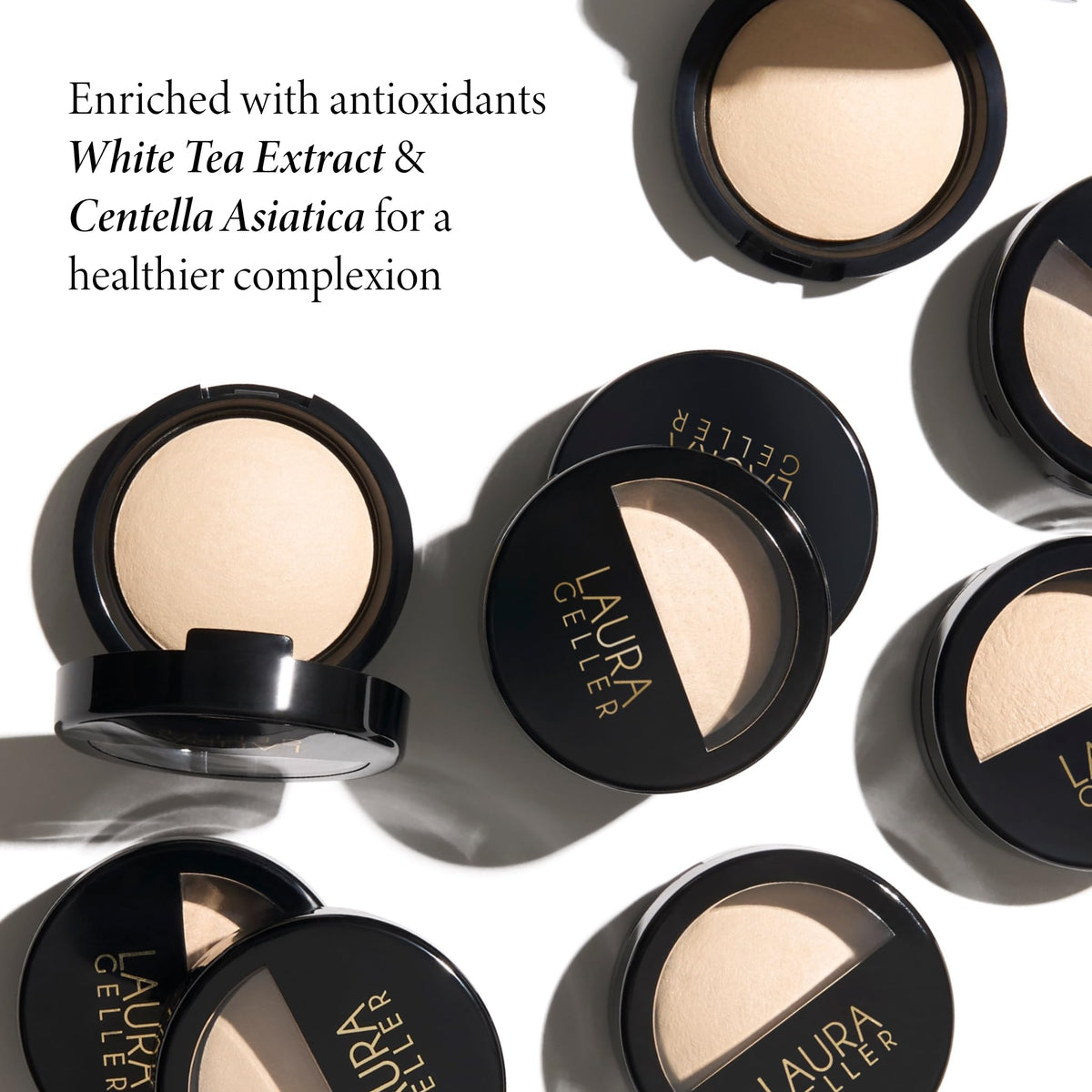 LAURA GELLER Baked Highlighter French Vanilla close-up of product