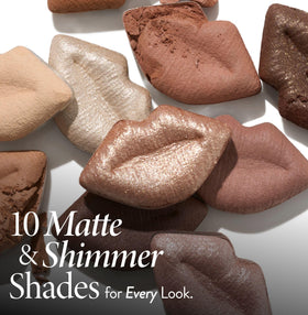 LAURA GELLER Baked Kisses palette showing 10 neutral shades