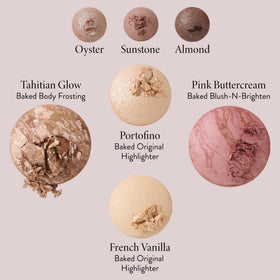 LAURA GELLER Best of the Best Baked Palette close-up of baked powders