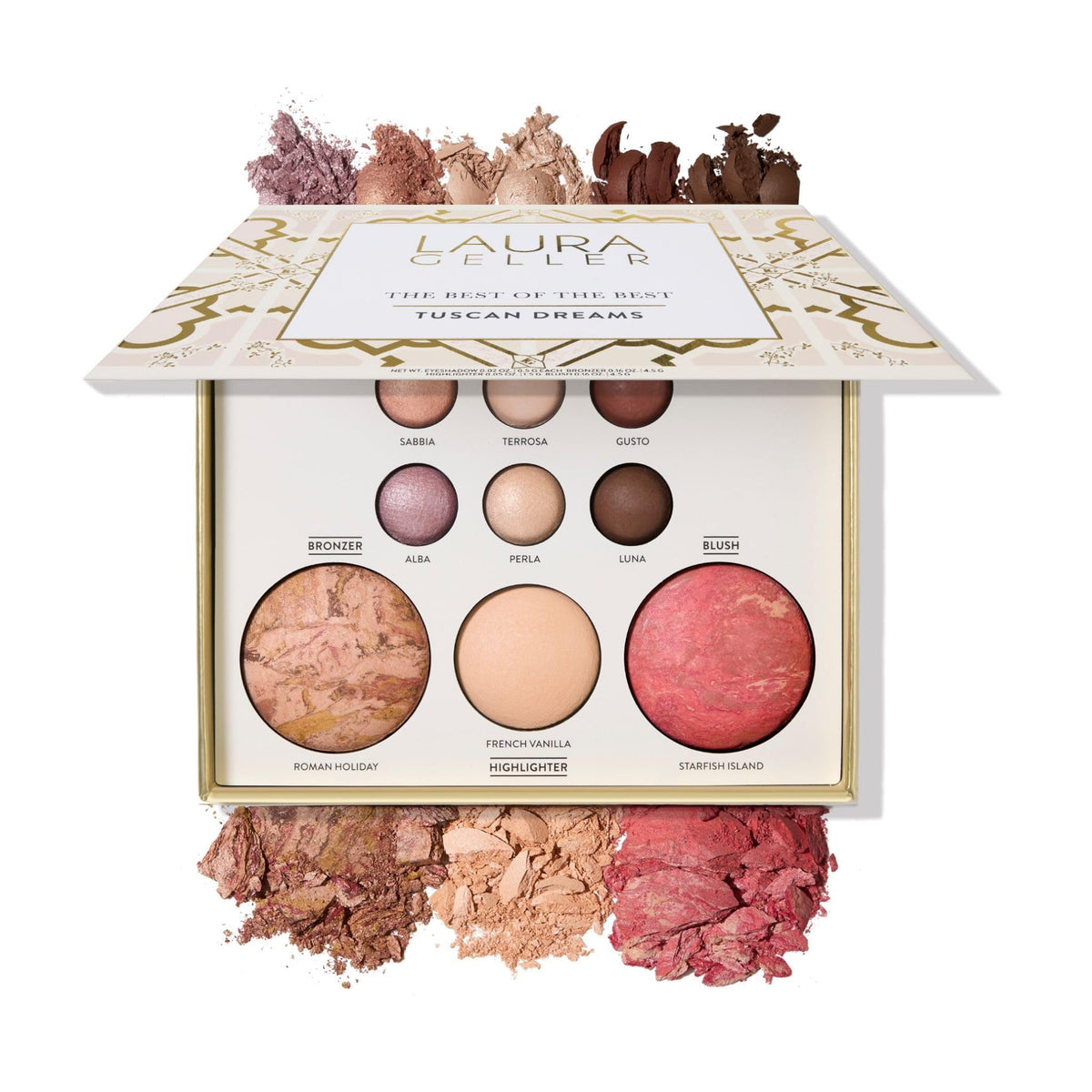 LAURA GELLER Best of the Best Baked Palette Tuscan Dreams front view