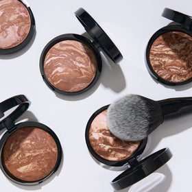 LAURA GELLER bronzer and brush set lifestyle scene