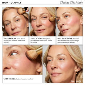 LAURA GELLER Cheek to Chic Tropical Glow Palette with blushes and bronzers