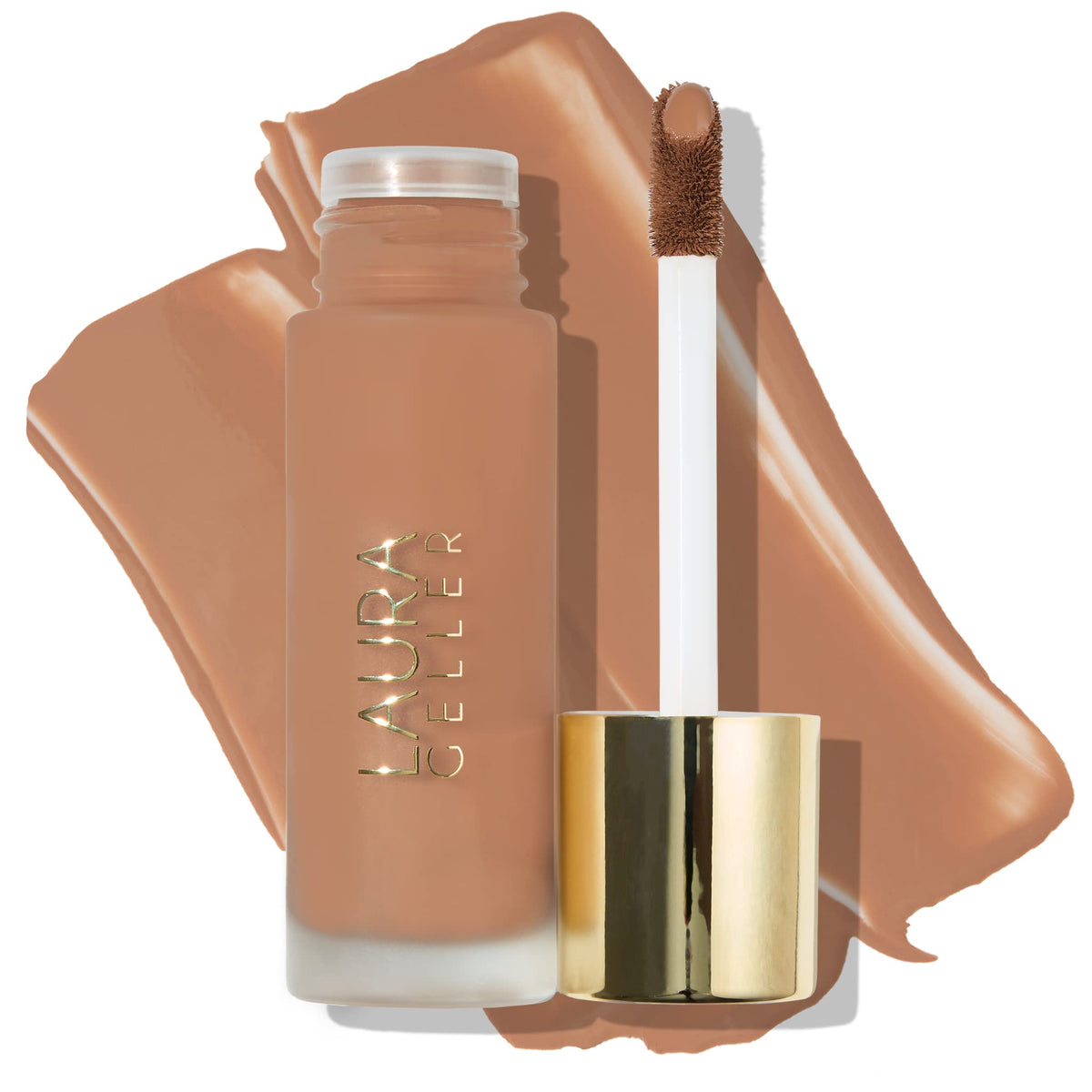 LAURA GELLER Double Take Liquid Foundation Tan front view
