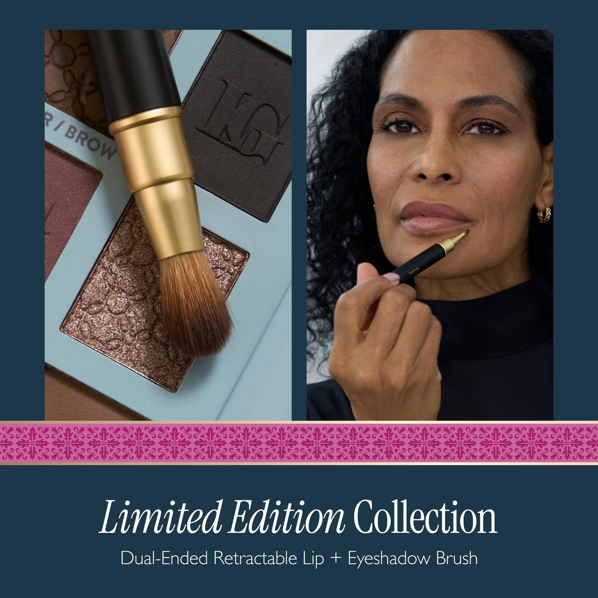LAURA GELLER Dual-Ended Brush retractable design