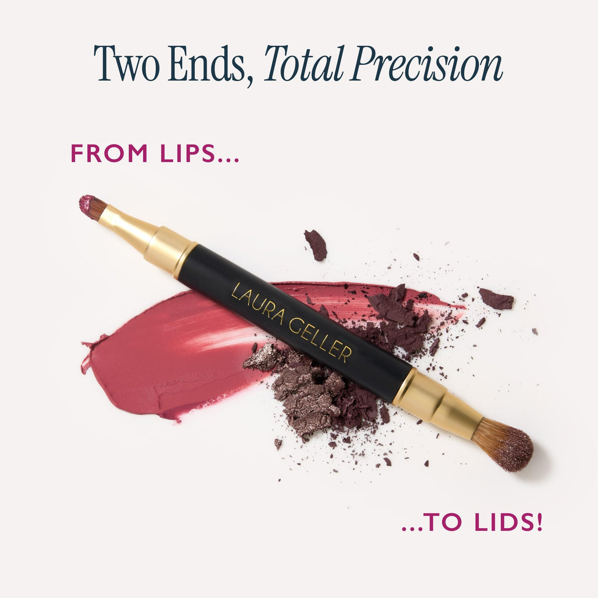 LAURA GELLER Dual-Ended Brush with vegan bristles