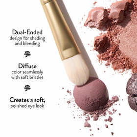 LAURA GELLER Dual-Ended Eyeshadow Brush side view