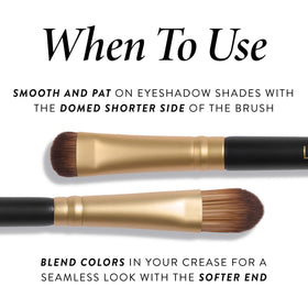 LAURA GELLER Dual-Ended Eyeshadow Brush side view