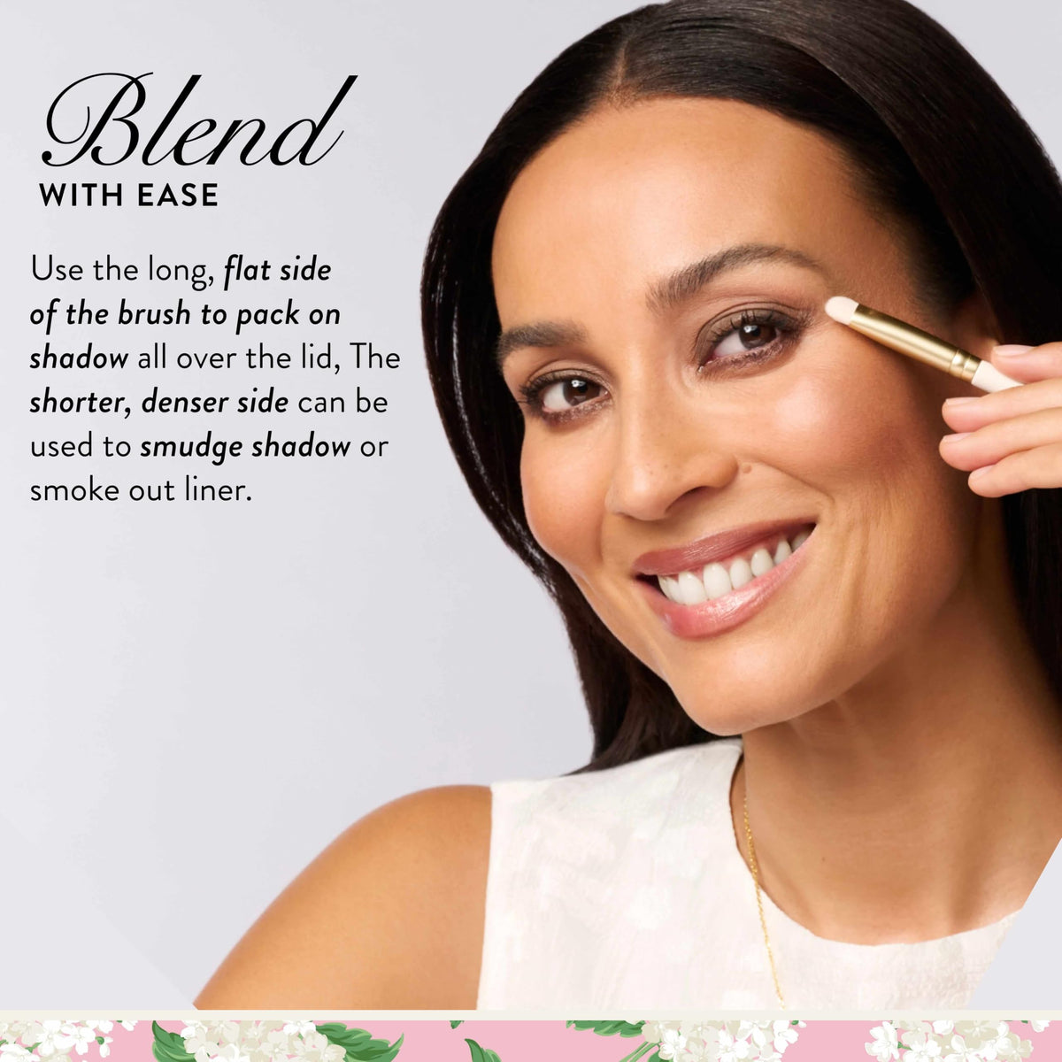 LAURA GELLER Dual-Ended Eyeshadow Brush with packaging