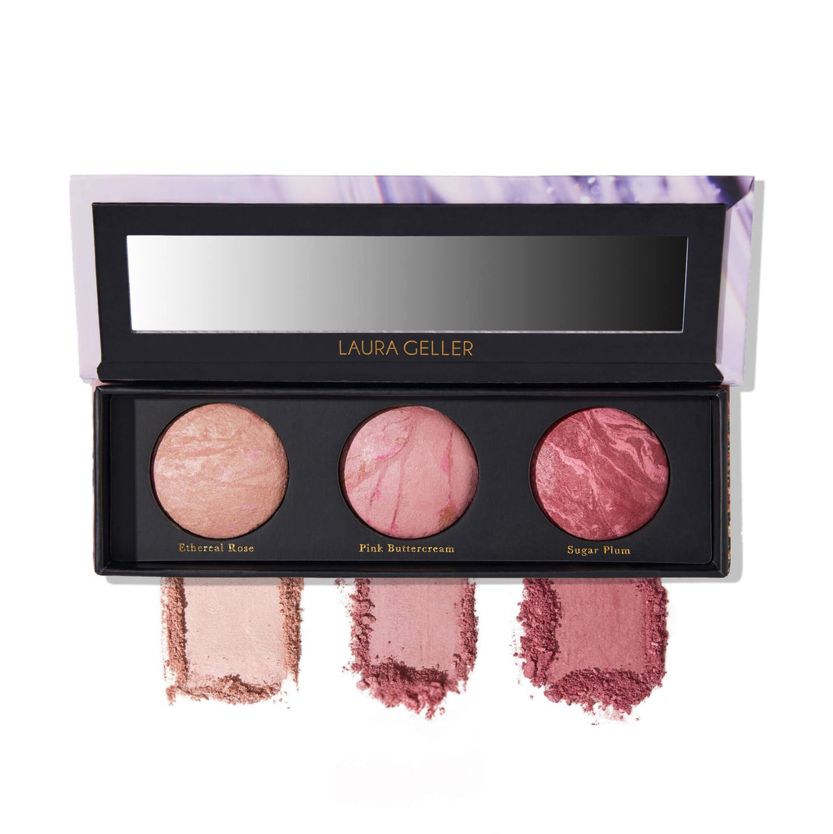 LAURA GELLER Geller's Greatest 3-Piece Blush Palette front view