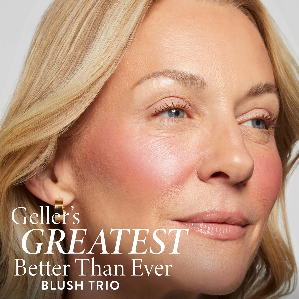 LAURA GELLER Geller's Greatest 3-Piece Blush Palette shades close-up