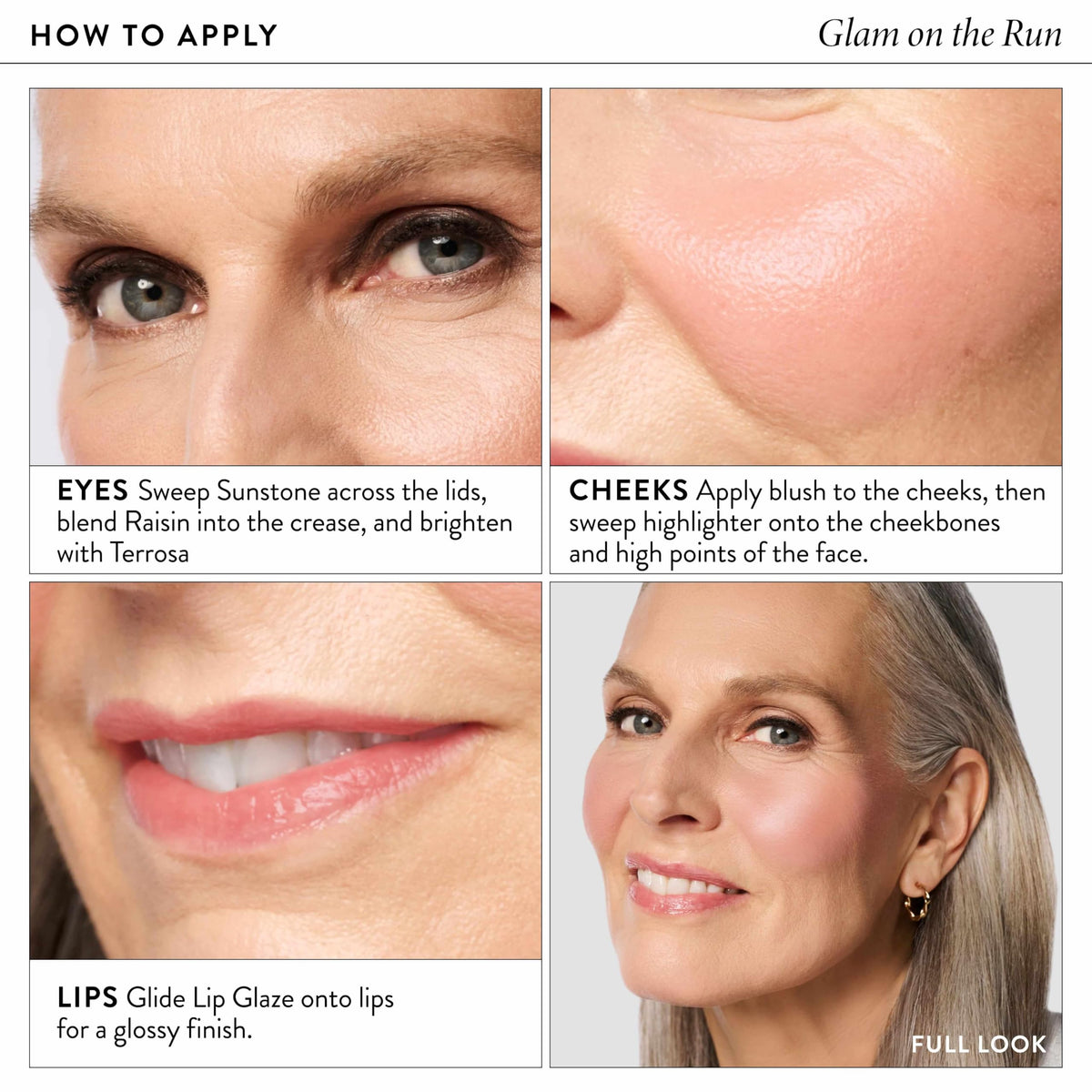 LAURA GELLER Glam on the Run Makeup Palette lip glaze close-up