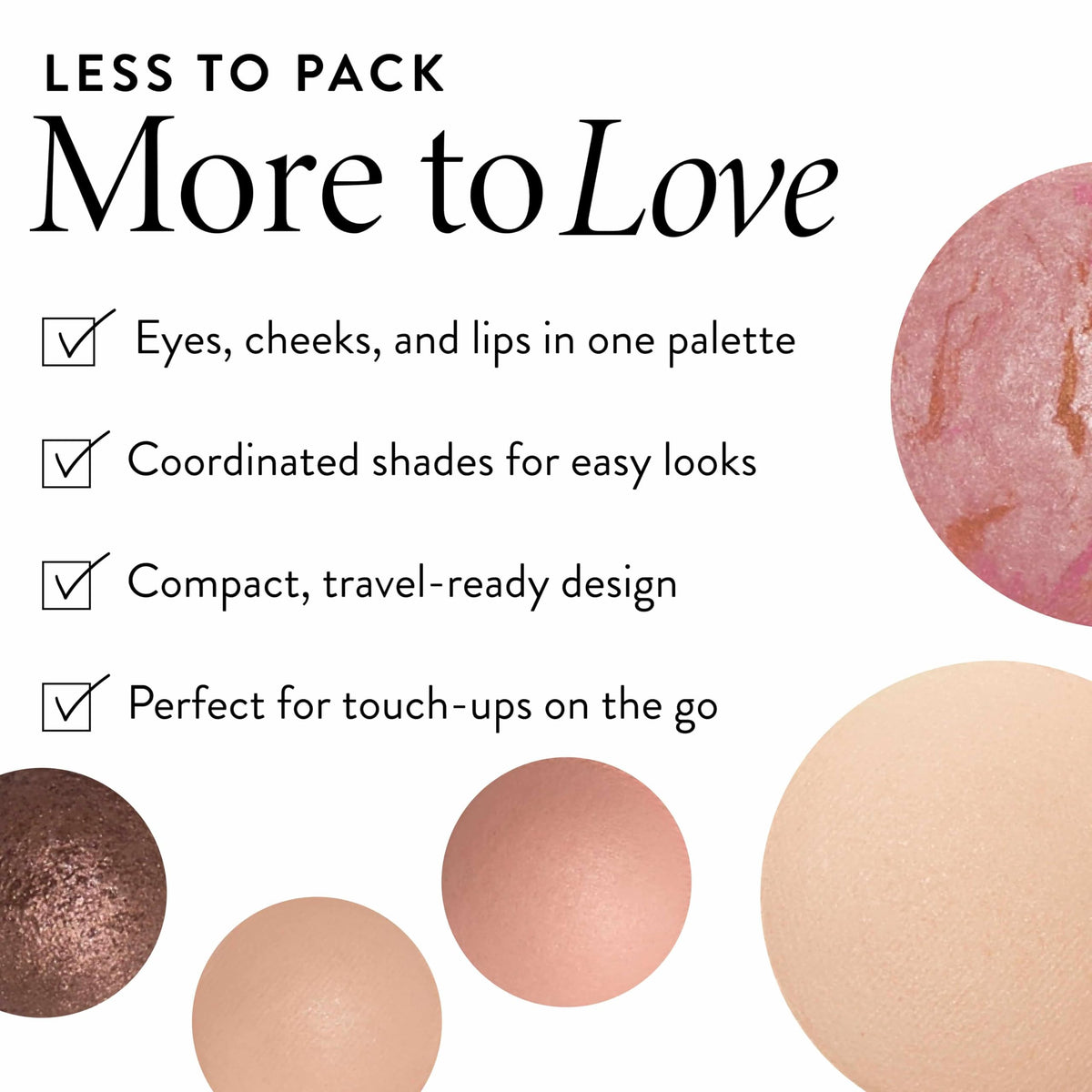 LAURA GELLER Glam on the Run Makeup Palette with baked eyeshadows
