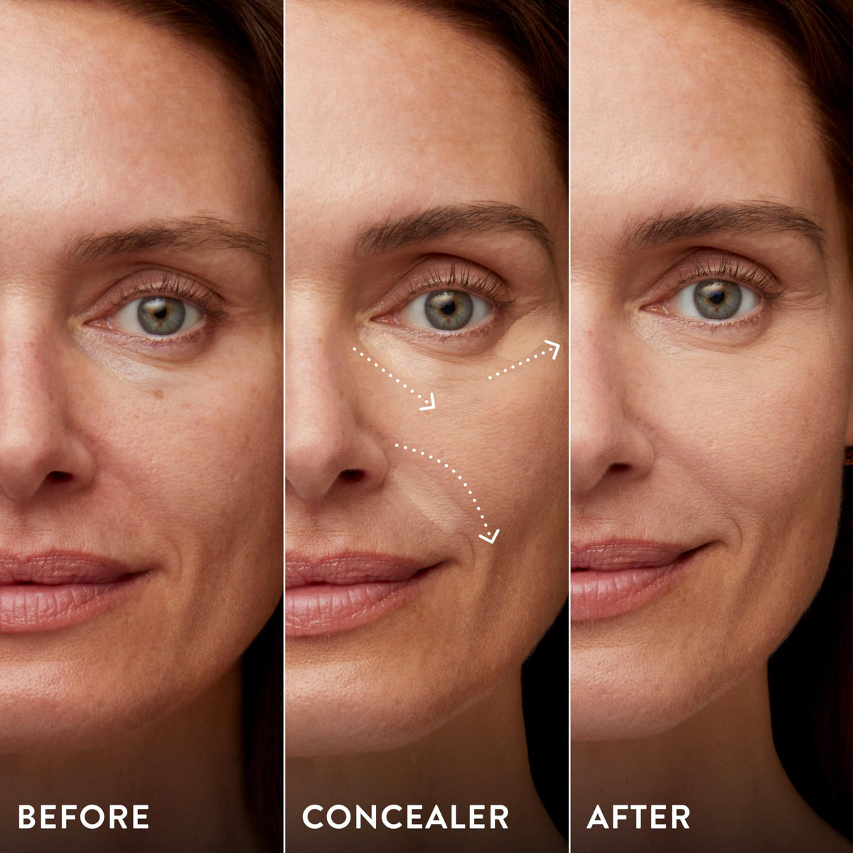 LAURA GELLER Ideal Fix Eye Concealer in use during makeup application