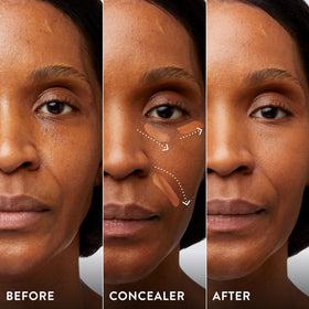 LAURA GELLER Ideal Fix Eye Concealer Tan texture close-up