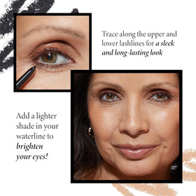 LAURA GELLER INKcredible Gel Eyeliner in use during makeup application