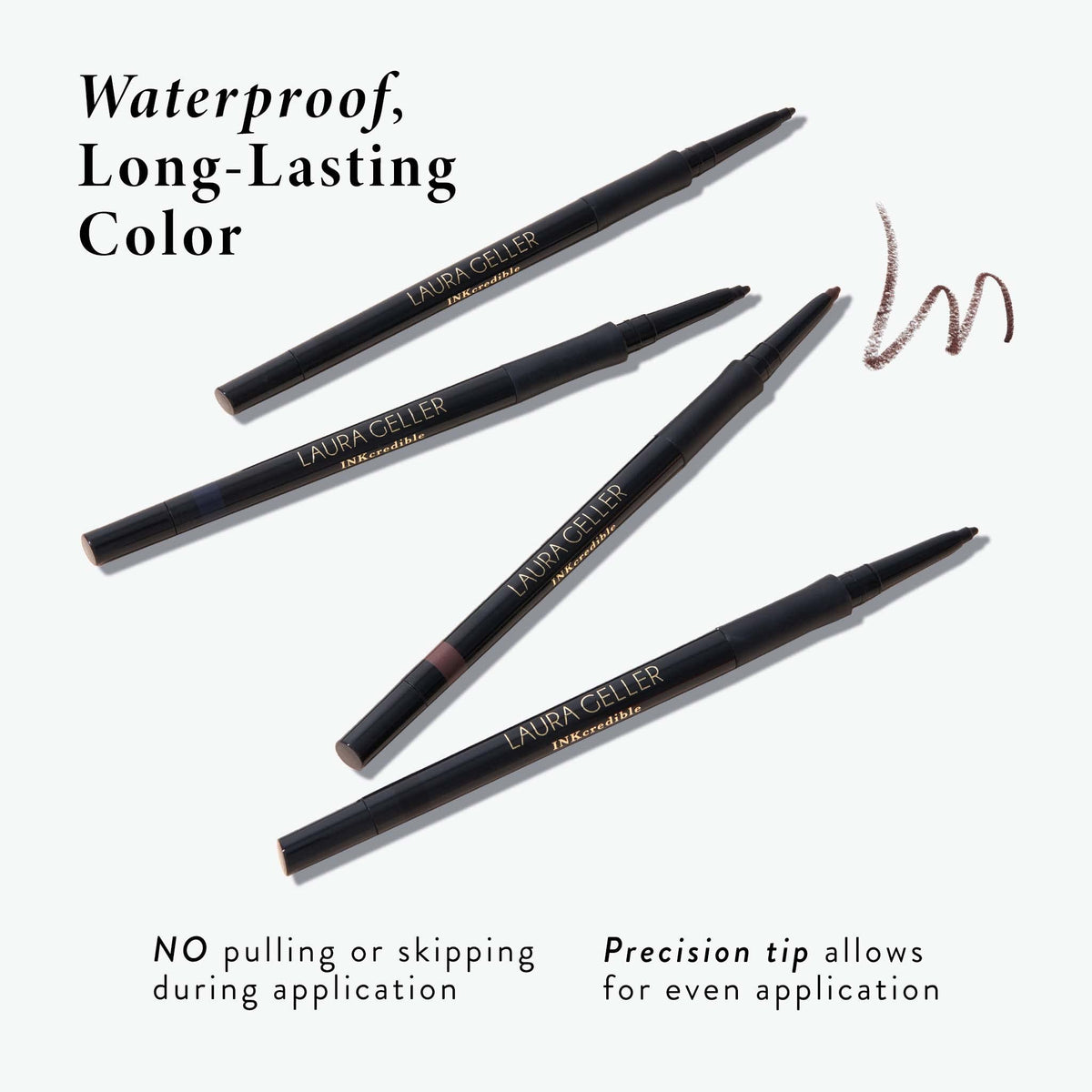 LAURA GELLER INKcredible Gel Eyeliner Waterproof Deep Purple side view