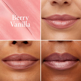 LAURA GELLER Italian Marble Lipstick Berry Vanilla on model's lips