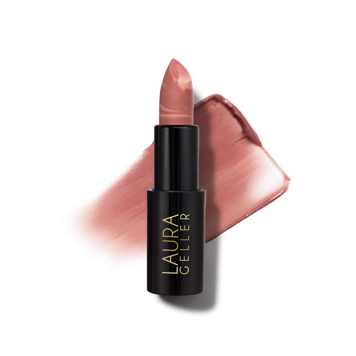 LAURA GELLER Italian Marble Sheer Hydrating Lipstick Al Fresco front view