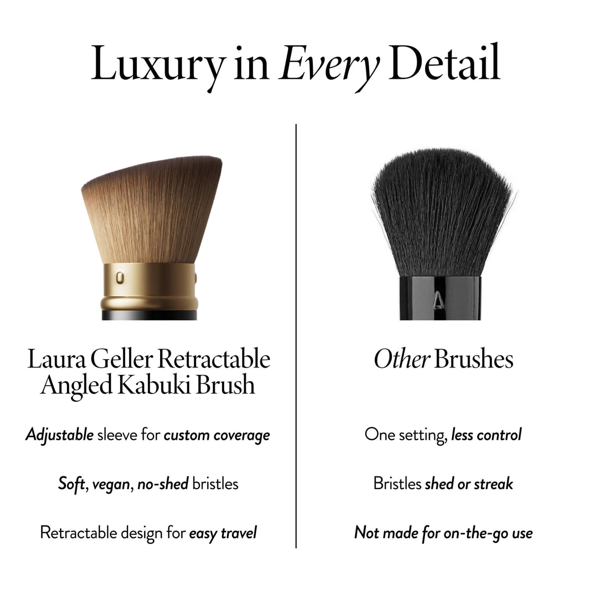 LAURA GELLER Kabuki Brush with makeup products