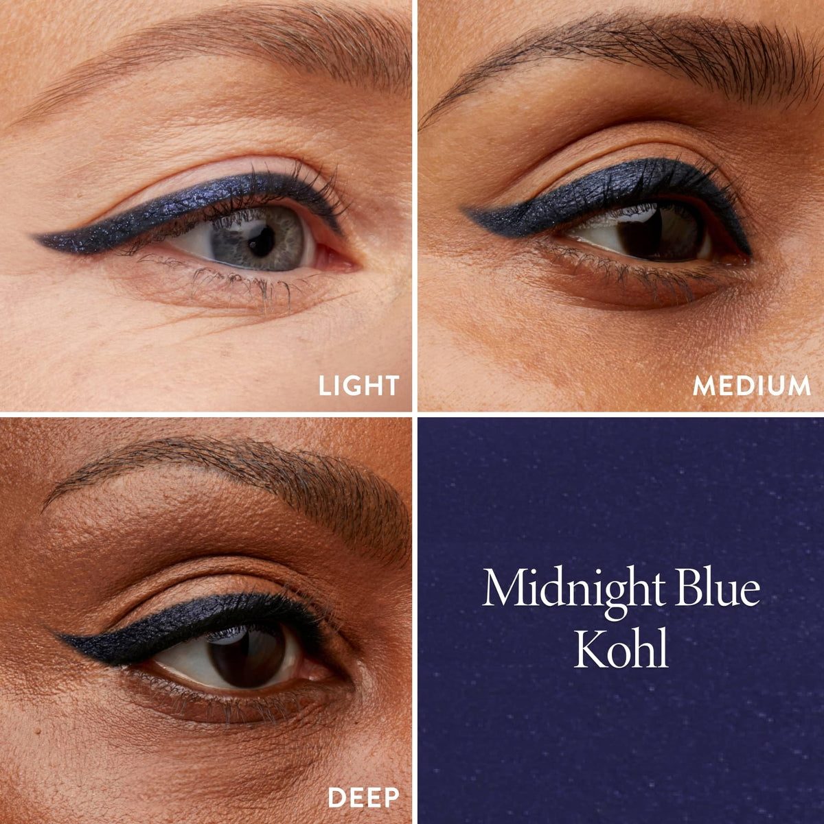 LAURA GELLER Kajal Eyeliner Pencil Midnight Blue in makeup bag