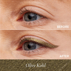 LAURA GELLER Kajal Longwear Kohl Eyeliner Pencil in Olive with sharpener