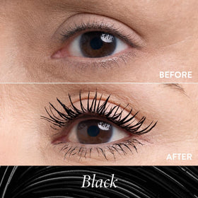 LAURA GELLER Kajal Longwear Mascara black wand close-up