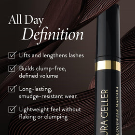 LAURA GELLER Kajal Longwear Mascara packaging on white background