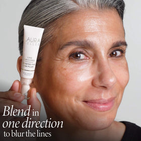 LAURA GELLER Line Smoother Primer application on skin