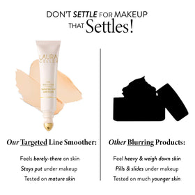LAURA GELLER Line Smoother Primer swatch on skin