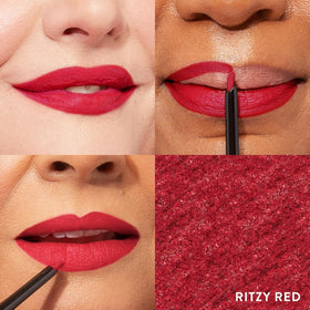 LAURA GELLER Modern Classic Lip Liner Ritzy Red unique slanted tip