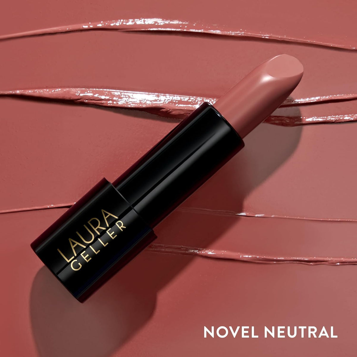 LAURA GELLER NEW YORK Modern Classic Cream Lipstick Novel Neutral with lip liner