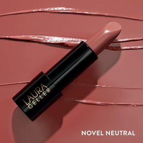 LAURA GELLER NEW YORK Modern Classic Cream Lipstick Novel Neutral with lip liner
