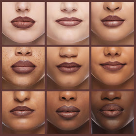 LAURA GELLER NEW YORK Modern Classic Waterproof Lip Liner Sassy Spice applied on lips