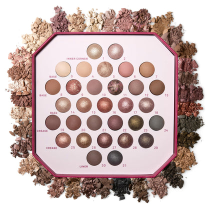 LAURA GELLER NEW YORK Ultimate Palette front view with 31 shades