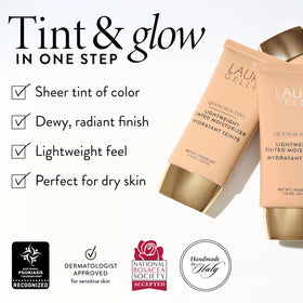 LAURA GELLER Quench-n-Tint Tinted Moisturizer application process