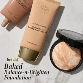 LAURA GELLER Quench-n-Tint Tinted Moisturizer in a beauty routine