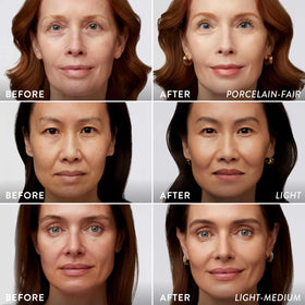 LAURA GELLER Quench-n-Tint Tinted Moisturizer with makeup tools
