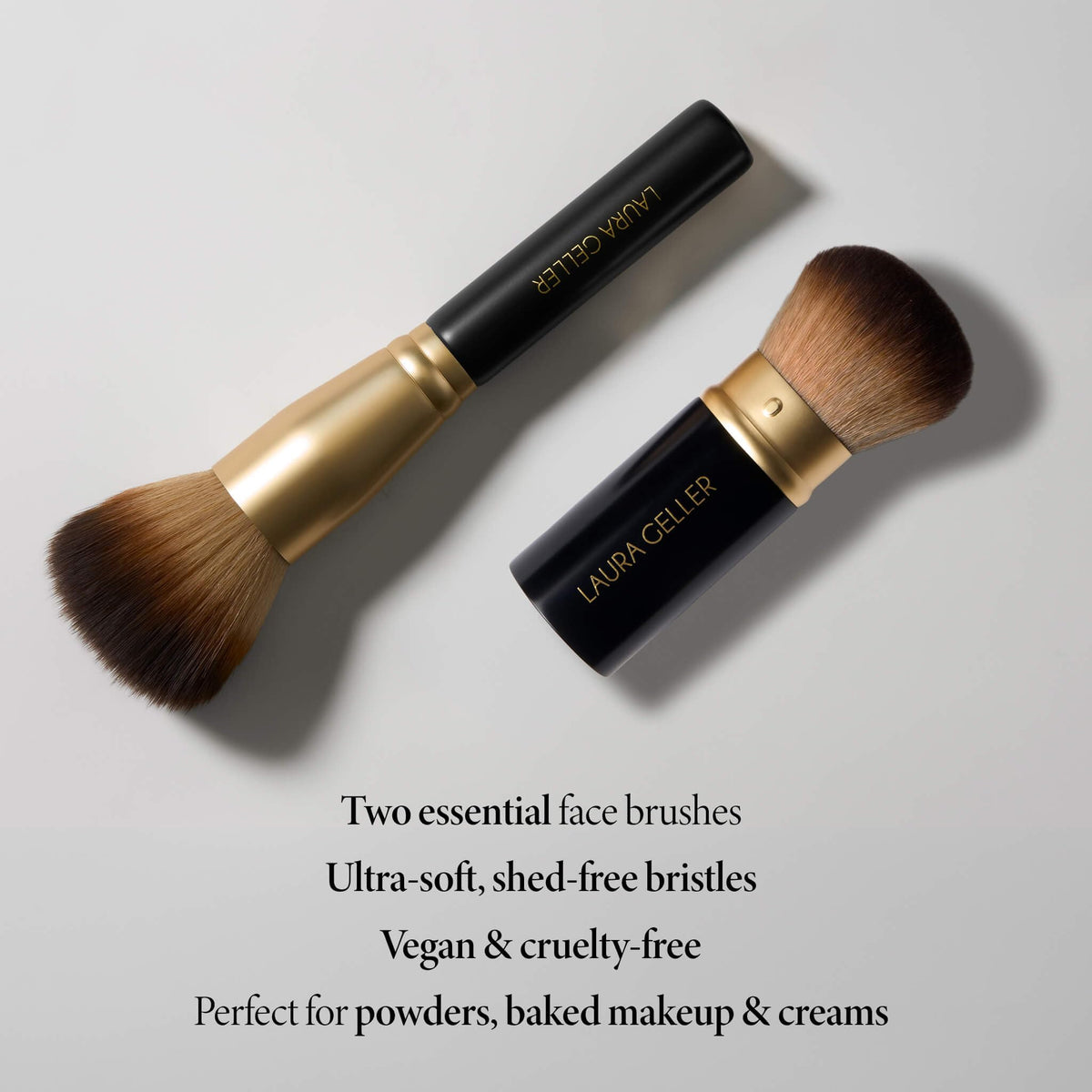 LAURA GELLER Retractable Airbrush Kabuki Brush side view