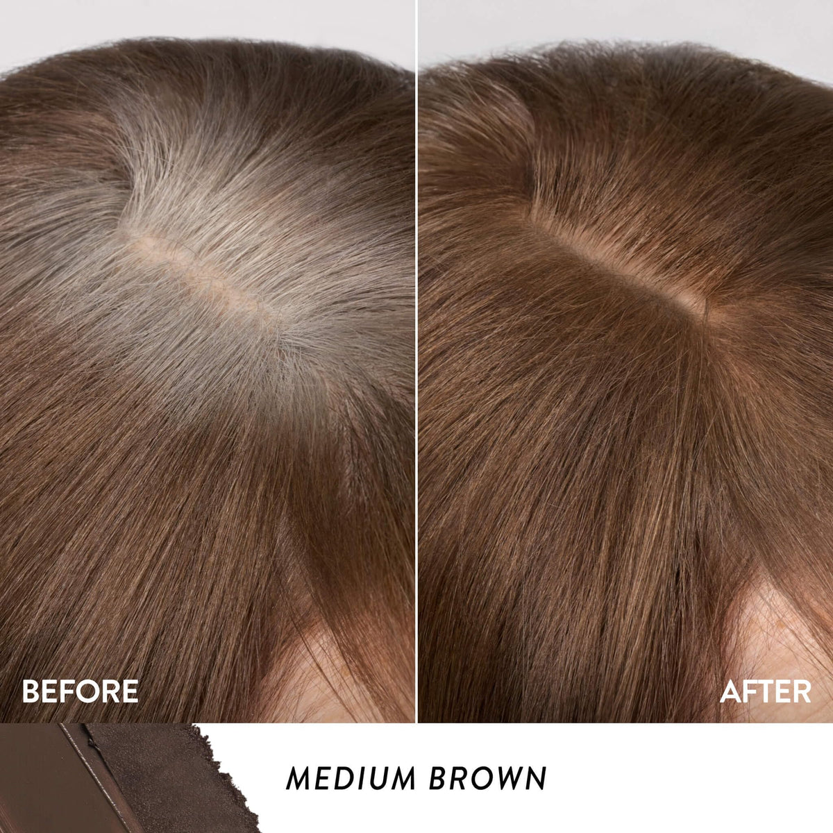 LAURA GELLER Root Touch-Up applied to hair roots