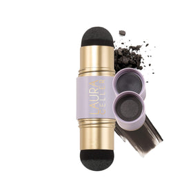 LAURA GELLER Root Touch-Up Hair & Brows black model front view