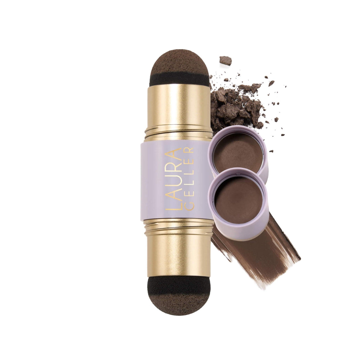 LAURA GELLER Root Touch-Up Hair & Brows Medium Brown front view