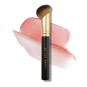 LAURA GELLER Sculpting Face Brush front view with angled bristles
