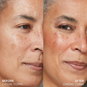 LAURA GELLER Serum Blush Tint Casual Coral applicator close-up
